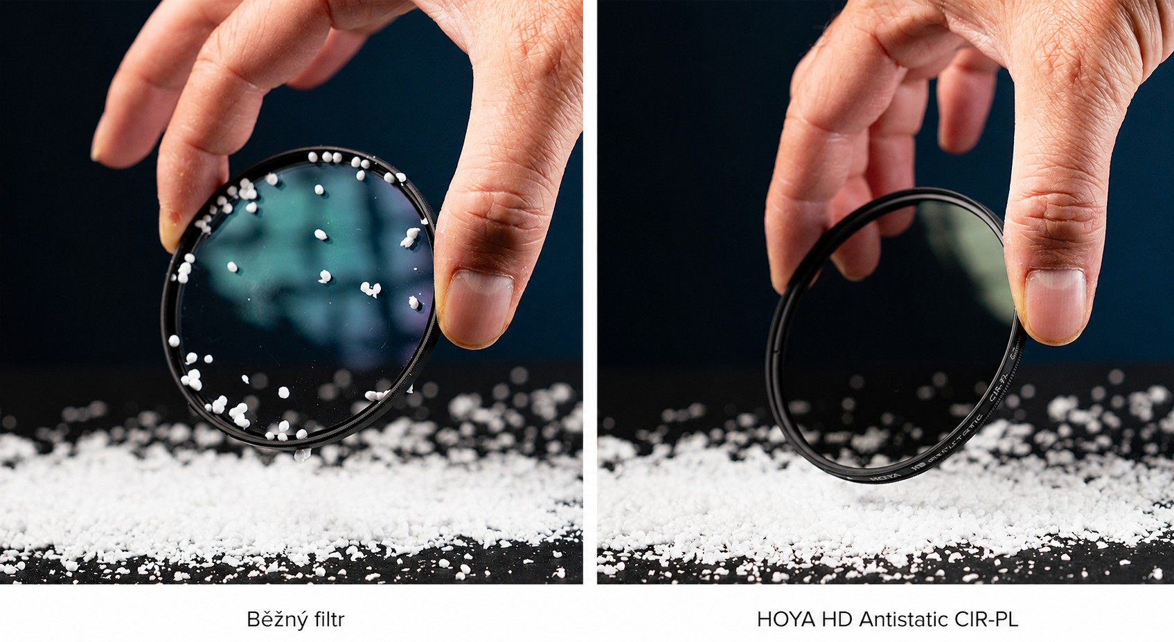 Antistatická úprava filtrů řady Hoya HD Antistatic